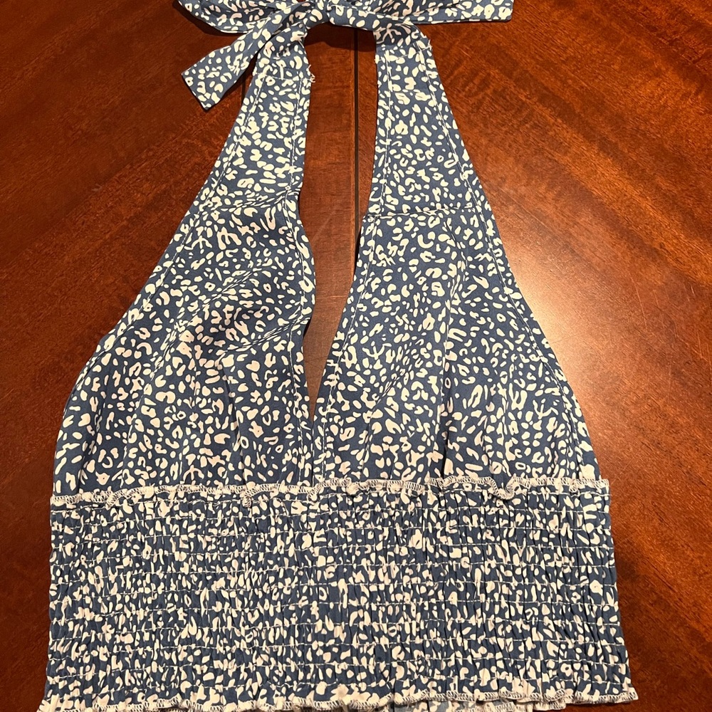 Women’s leopard halter top